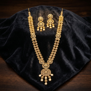 Venta al por mayor largo diseño floral indio ortodoxo joyería religiosa 14K 18K 24K chapado en oro de latón de moda joyería llena de oro - Product Image 3