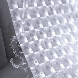 Modern Design Antibacterial Eco-Friendly 3D Embossed EVA <strong>Shower</strong> <strong>Curtain</strong> <strong>Lining</strong> Clear Waterproof Digital Printed Rings - Product Image 4