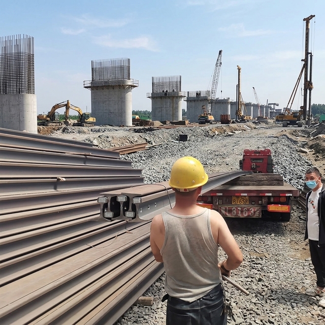 Railroad Heavy Rail U71Mn Track P38KG Q235B Grade Guide Rail Mining Use Factory Price