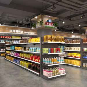 Factory Price Heavy Duty <strong>Rack</strong> Shelf Factory Sales Supermarket <strong>Stainless</strong> <strong>Steel</strong> <strong>Display</strong> Shelf for Vegetables - Product Image 2