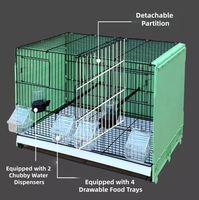 Grande cage à oiseaux en métal multi-niveaux, moderne, pour perroquets et canaris, avec plateau en plastique, pour l'élevage, utilisation intérieure et extérieure, fournitures d'alimentation pour oiseaux de compagnie