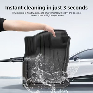 Tapis TPE écologiques résistants à la saleté, sur mesure, imperméables, semi-entièrement enveloppants, épaisseur 3,5 mm, 4 pièces, compatibles avec Volkswagen <span class=keywords><strong>Tiguan</strong></span> Hybrid <span class=keywords><strong>2021</strong></span> - Product Image 4