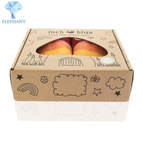 Boîte à chaussures pour bébé et enfant en carton ondulé pliable avec poignée et logo personnalisé