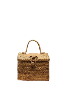 Bolsa de caja de ratán Lombok tejida a mano Indonesia tradicional de alta calidad, artesanía de mimbre con acabado Natural, artesanía tradicional Indonesia - Product Image 2