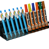 Promotion : Présentoir Moderne en Acrylique pour Stylos, Organisateur de Marqueurs, Support à 12 Emplacements pour Bureau, Maison, École, Bureau