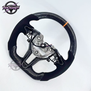 พวงมาลัยรถยนต์คาร์บอนไฟเบอร์ฟอร์จแบบกำหนดเอง ขายดี สำหรับ N I20N I30N Veloster N - Product Image 4