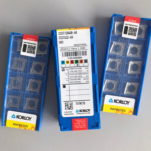 CCGT120408_AK H01 Plaquettes en carbure CNC Korloys PVD, lame de 20 mm, épaisseur de 2,0 mm, personnalisables OEM, pour tournage extérieur sur tour, HRC90 - Product Image 5