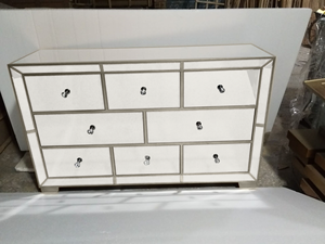 Arabia Saudita hotsales di disegno di grandi dimensioni A Specchio Armadio Camera Da Letto con staniness gamba in acciaio - Product Image 5