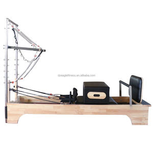 Pilates en bois de chêne avec équipement de tour Entraînement d'équilibre <span class=keywords><strong>Machine</strong></span> de réformateur de Pilates en bois avec demi-trapèze - Product Image 2