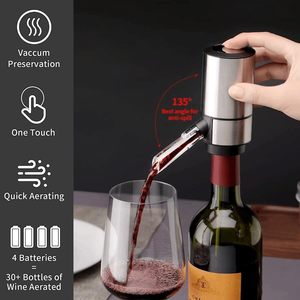 Portable <strong>Wine</strong> Decanter <strong>Pump</strong> and Dispenser One-Touch Automatic USB Rechargeable Electric <strong>Wine</strong> Aerator - Product Image 6