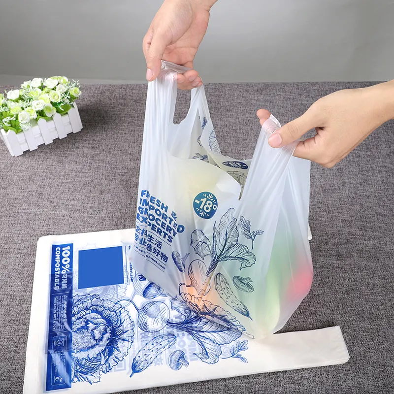 Compostable Shopping Bags Shopping Bags For Business Cornstarch Personalised Shopping Bags