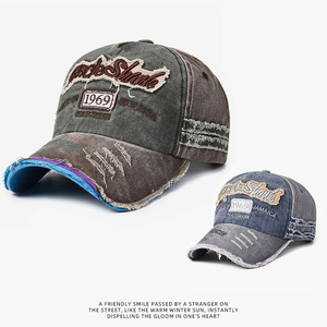 Gorra de Béisbol Vintage de Algodón con Visera Rígida, Ajustable, Estilo Hip-Hop Urbano, Moderna, con Letras Bordadas para Hombre y Mujer - Product Image 3