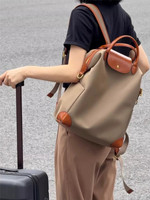 Sac à dos imperméable en nylon pour femme avec fermeture éclair, sac d'ordinateur durable en polyester pour les trajets quotidiens, grande capacité, sac d'affaires pour les voyages