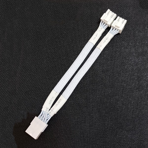 สายแปลงไฟ GPU VGA แบบมีปลอกสีขาว ตัวเมีย 8 พิน PCIe เป็นตัวผู้คู่ - Product Image 3