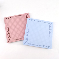 Vente en gros à bas quantité minimale de commande de papeterie planificateur de blocs-notes collants fournitures imprimées avec logo personnalisé