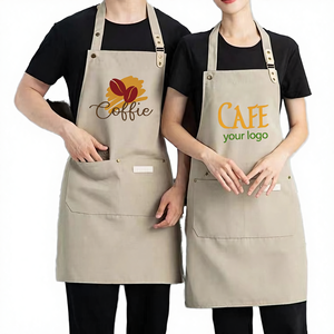 Botones a Presión Metálicos con Logotipo Personalizado de Alta Calidad, Delantales de Lona Khain para Restaurante, Bar, Servicio de Camareros, Cafetería, Salón de Belleza, Limpieza y Protección Contra el Polvo - Product Image 4