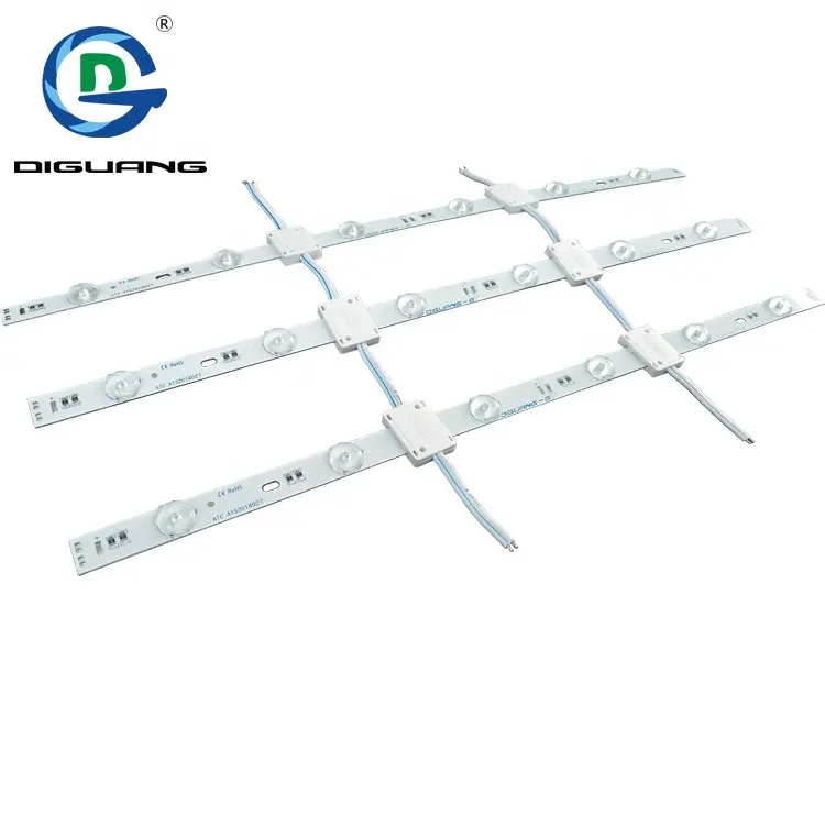 U aluminum profile LED SMD3528 5630 5730 LED Bar Light 5050 Rigid LED Strip with cover for shelf display in supermarket