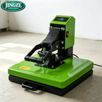 Mesin Press Panas Kaos Digital Terkontrol Manual 38x38cm Peralatan Press Sublimasi DTF untuk Toko Kustom Hadiah