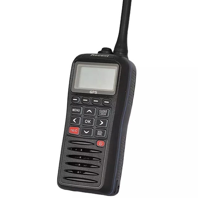VHF Marine Radio Portable Waterproof Mobile Walkie Talkie Handheld 2 Way Radio Built-In Gps Dsc Mob Function IP68 Float RS-38M