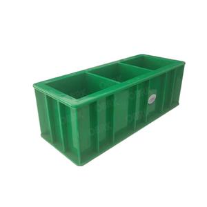 Molde de cubo de teste de concreto plástico abs de boa qualidade com três gang 100*100*100mm - Product Image 1