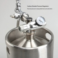 Fût à bière artisanal SIR 3,6 L en acier inoxydable 304 avec option de logo personnalisé