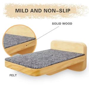Arbre à chat en bois, structure murale d'escalade pour chat en bois chaud, plateforme murale DIY pour chat, arbre à chat, structure murale d'escalade pour chat - Product Image 3