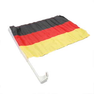 Bannières de drapeaux de voiture allemandes de fenêtre de 30x45cm 12x18in personnalisées avec le drapeau de sublimation de bâton sur la voiture - Product Image 1