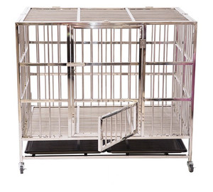 Üretici toptan paslanmaz çelik metal büyük küçük katlanabilir ucuz köpek evi pet kafesleri, taşıyıcılar - Product Image 2