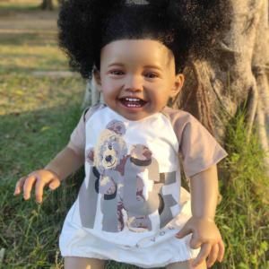 Muñeca de Silicona Realista de Recién Nacido Negra, Modelo Económico, Juguete de Moda DIY, Parece un Bebé de Verdad - Product Image 5