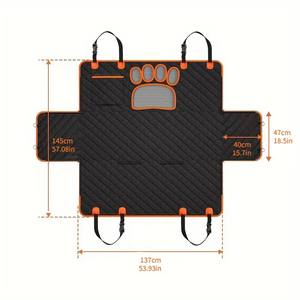 Housse <span class=keywords><strong>de</strong></span> siège <span class=keywords><strong>de</strong></span> voiture pour animaux <span class=keywords><strong>de</strong></span> compagnie <span class=keywords><strong>en</strong></span> tissu <span class=keywords><strong>de</strong></span> coton rembourré matelassé imperméable, séchage rapide, anti-rayures, facile à nettoyer, durable, amovible et lavable, 2 - Product Image 3