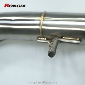 304 Stainless Steel Exhaust Downpipe for 2019+ Mercedes-Benz G63AMG W463A 4.0T Heat Shield Pipe - Product Image 6