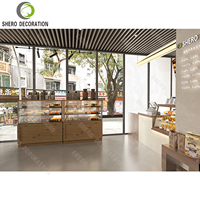 Vitrine de présentation de pain en verre pour boulangerie, vitrine de présentation pour pâtisserie