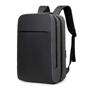 Mochila de Viaje para Computadora Portátil de Diseño de Cuero para Hombre, Personalizada, de Gran Capacidad, con Puerto USB y Compartimento Oculto - Product Image 1