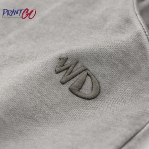 Maglietta all'ingrosso degli uomini dei pesi massimi maglietta nera oversize di alta qualità con il modello personalizzato della stampa del ricamo - Product Image 2