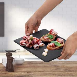 <span class=keywords><strong>Grand</strong></span> plateau de service en vrac de tapis de fromage en pierre d'<span class=keywords><strong>ardoise</strong></span> pour le placement de repas divertissant de viande - Product Image 2