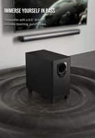 Sistem Sound Bar Slim 2.1 ARC DSP Audio Lossless Subwoofer Nirkabel Speaker TV untuk Pengaturan Home Cinema