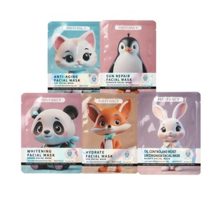 <span class=keywords><strong>Masque</strong></span> facial imprimé <span class=keywords><strong>pingouin</strong></span> <span class=keywords><strong>Masque</strong></span> de beauté hydratant et raffermissant Soins de la peau personnalisables Masques en feuille Oem - Product Image 3