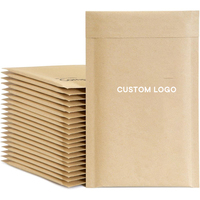 Enveloppe d'expédition en papier kraft recyclable anti-poussière avec doublure à bulles pour petits articles, sac d'expédition anti-rayures, vente en gros d'usine