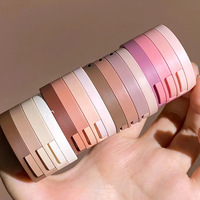 Fard à paupières unique 5g en poudre sèche pour tons de peau foncés et clairs, finition lumineuse, scintillante, métallique, enrichie en paillettes, étiquetage personnalisable