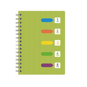 Cahier à spirale avec onglets de séparation numérotés colorés <span class=keywords><strong>Organisation</strong></span> multi-sujets pour les étudiants, les enseignants et les fournitures de bureau - Product Image 5