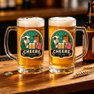 Vibrant Cartoon Die Cut Stickers High Quality Synthetic Paper Funny Animal Graphic <b>Decals</b> For Beer Themed Merchandise Party - Product Image 3