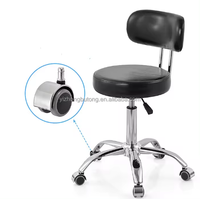 Meilleure vente Chaise de laboratoire ajustable de style moderne Siège en cuir Pied en métal pour salle de laboratoire Salle de science de laboratoire Bureau d'ordinateur
