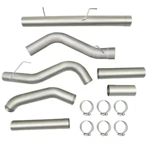 5 Inch Stainless Steel Turbo-back Muffler Exhaust Pipes For 2007-2012 Dodge Ram Cummins Diesel 6.7L