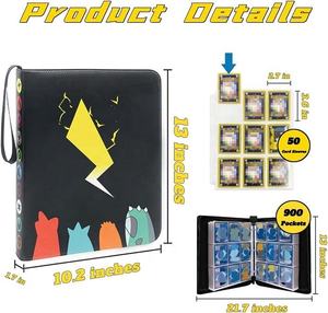 Y Y Wholesale 400-Pocket Gaming Card Binder Low Price Hot Trading Collection Binder with PU Cover for Card Collector PM TCG - Product Image 5