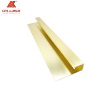 Profilé en aluminium extrudé en L pour carrelage, finition moderne, coin arrondi, pour la protection des bords de carrelage de salle de bain d'appartement