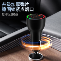 Pengisi Daya Mobil USB C, 3 Port Dual USB-C & USB-A Adaptor Daya Mobil PD/QC Pengisi Daya Cepat Dengan Lampu Ambient Biru