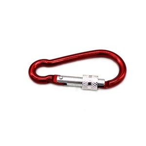 Aluminum mini safety carabiner locking carabiner clip rock climbing carabiner 25kn