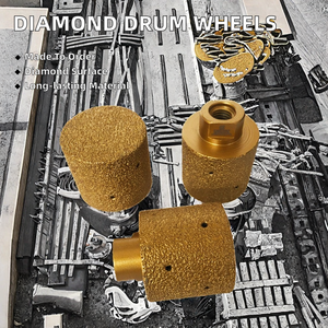 Tambor <span class=keywords><strong>de</strong></span> diamante soldado al vacío redondo personalizable OEM, muelas abrasivas, lijadora, disco abrasivo con forma <span class=keywords><strong>de</strong></span> cilindro <span class=keywords><strong>de</strong></span> alta dureza - Product Image 2