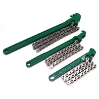 Clé à chaîne réglable pour filtre de machine Powerlift, clé à filtre à huile réversible, outils de raccordement de tuyaux, clé à chaîne robuste pour tuyaux