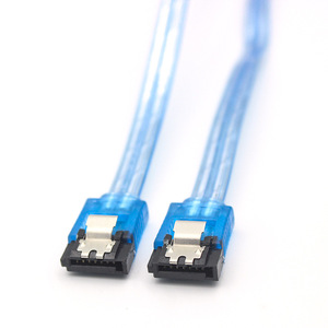 <b>Sata</b> 3.0 Data Cable Transparent Blue Copper Wire Injection Molding Hard <b>Drive</b> Connection - Product Image 3
